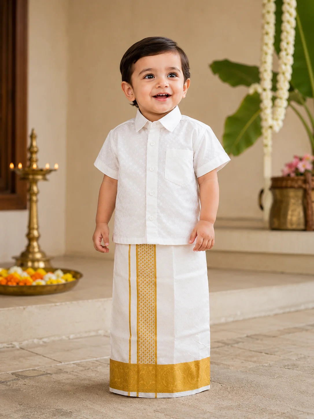 Kids Shirt Mundu Combo (KSM-03)