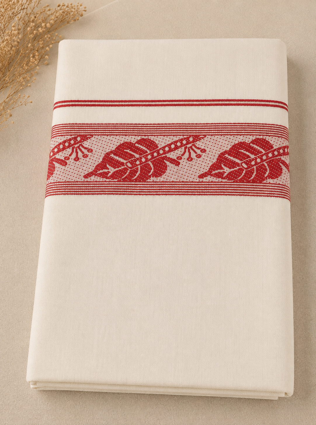 Mens Mundu (Pure Linen White)