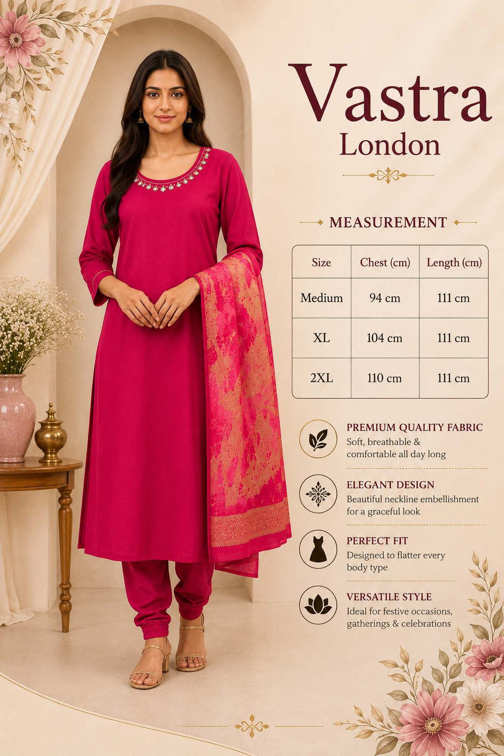 Magenda 3-Piece Churidar Set