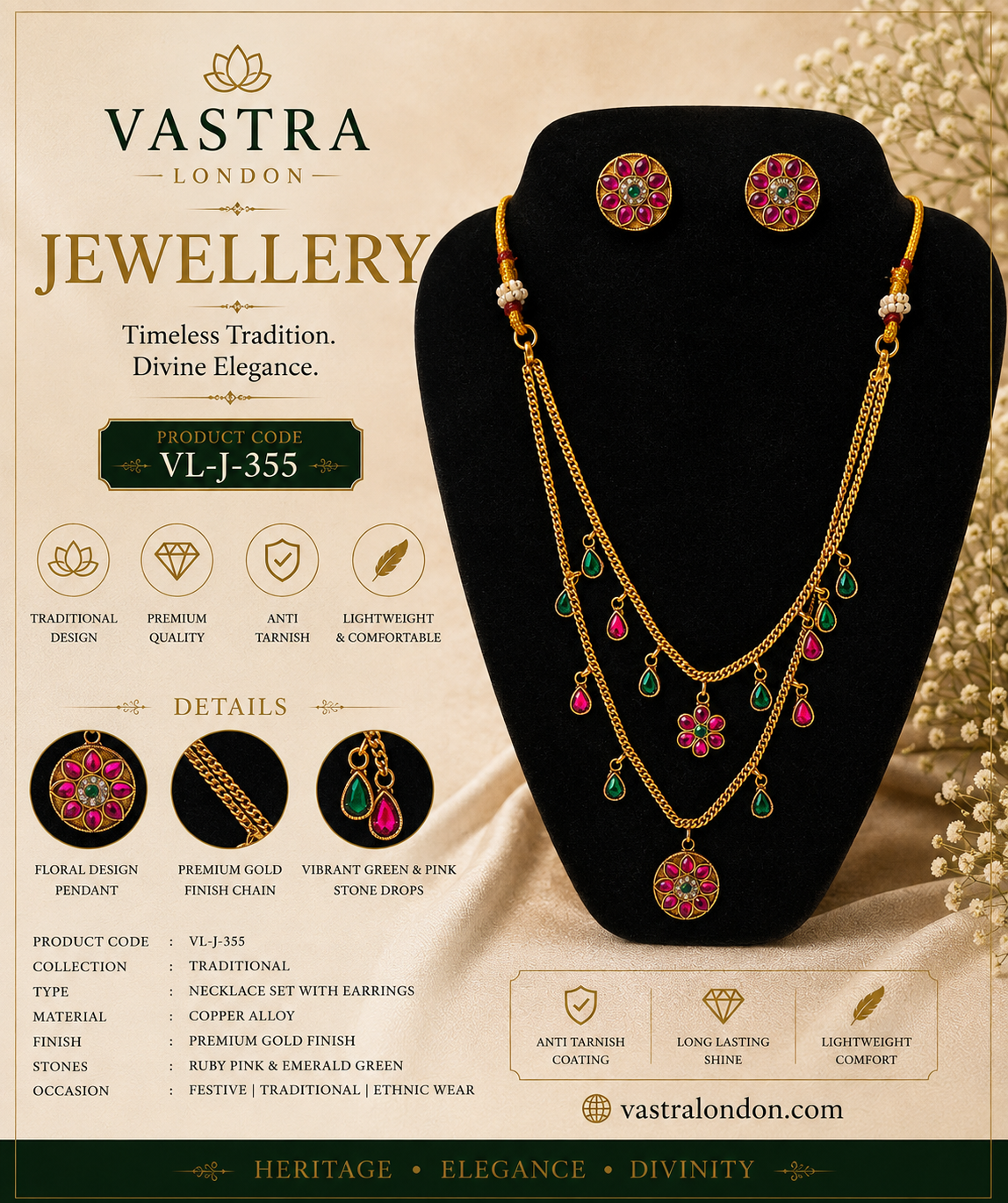 Necklace Set - VL-J-355