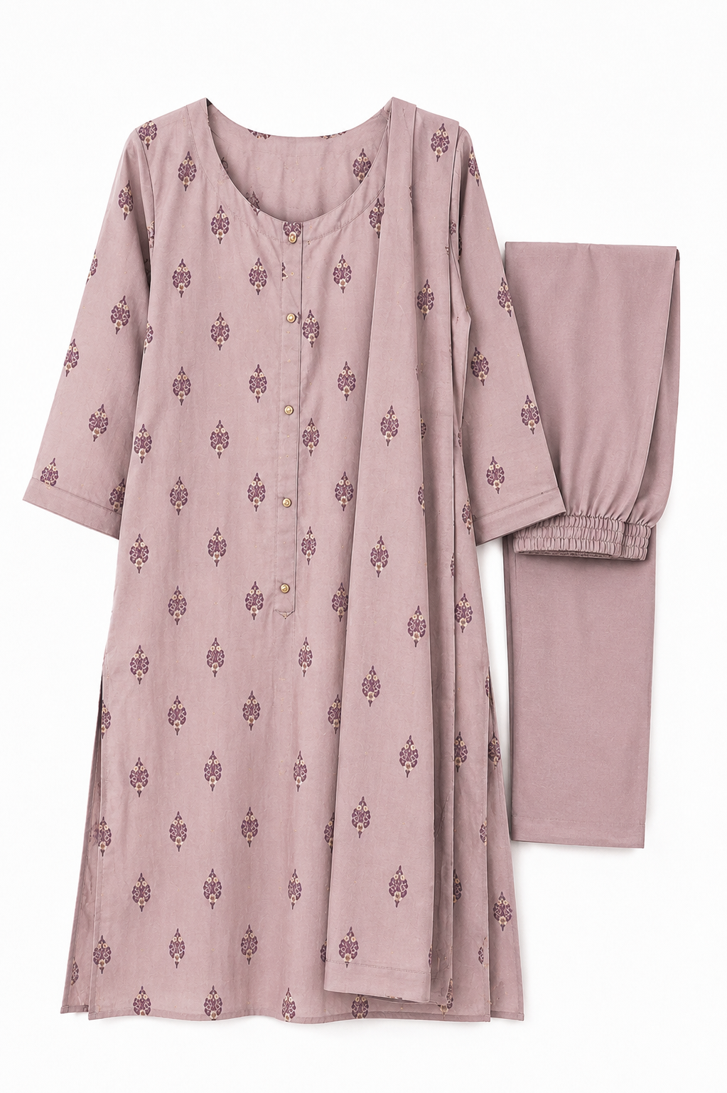 Mauve Printed Set